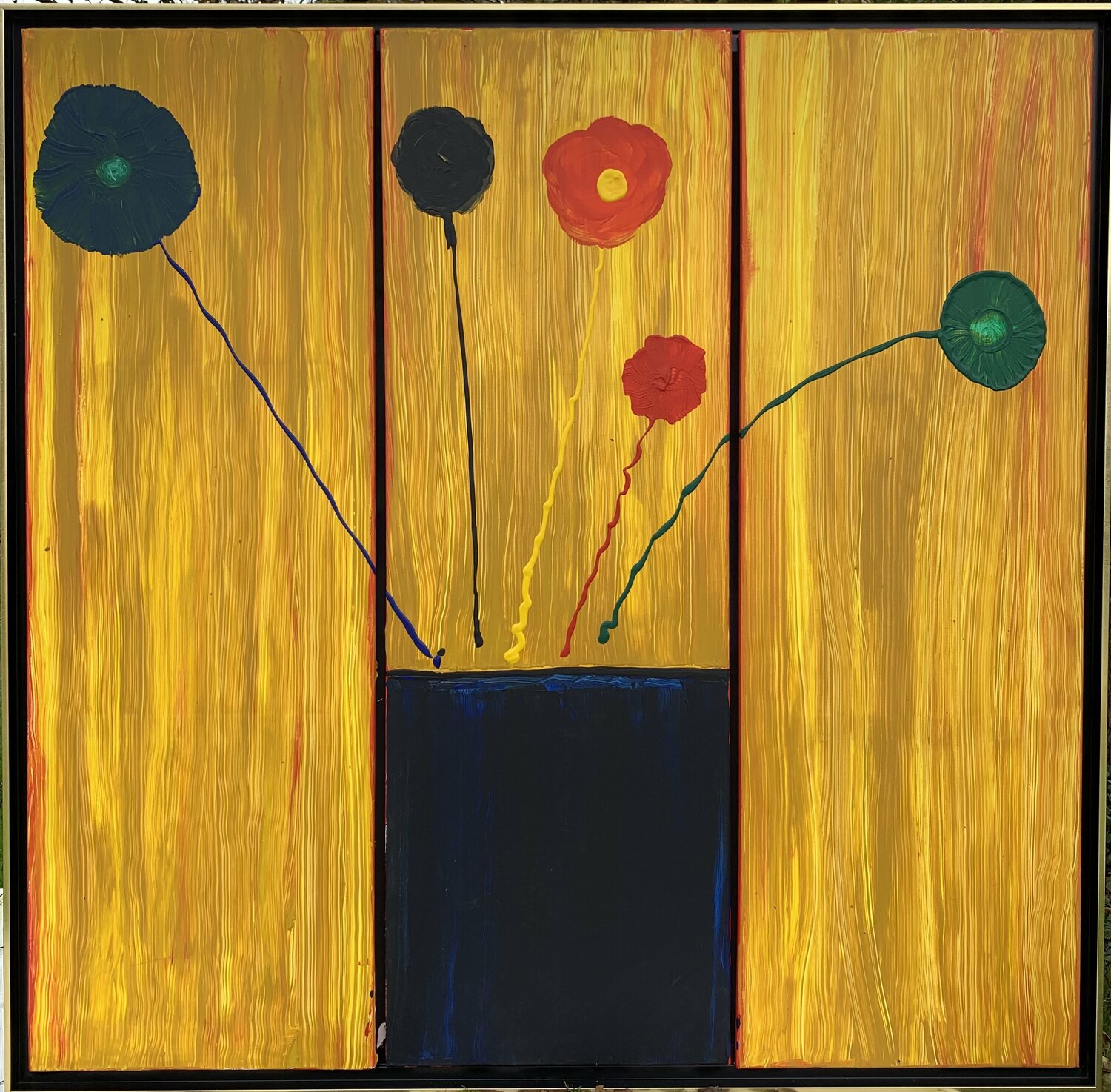 tryptich flowers Paul Yves POUMAY