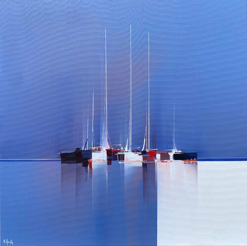 Série Lignes blanches van Lionel Chevalier, Schilderij te koop op Singulart