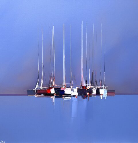 Lignes blanches von Lionel Chevalier, Malerei kaufen auf Singulart