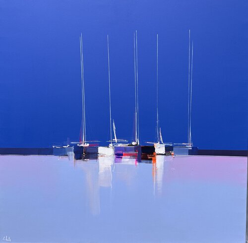 Before departure by Lionel Chevalier, 회화 for Sale on Singulart