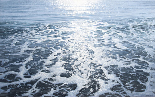 Espuma en la orilla 14:02 di Javier Torices, Pittura in vendita su Singulart