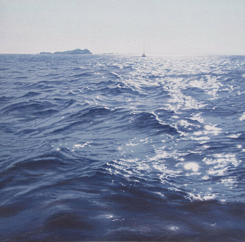 Navegando en Cala Conta (Impresión digital) di Javier Torices, Digitale in vendita su Singulart