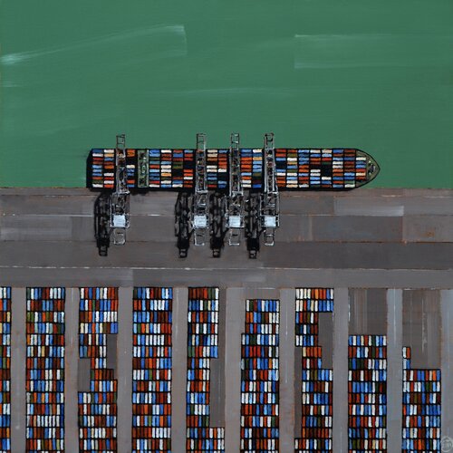 Rotterdam 190125 di Dominique Emard, Pittura in vendita su Singulart