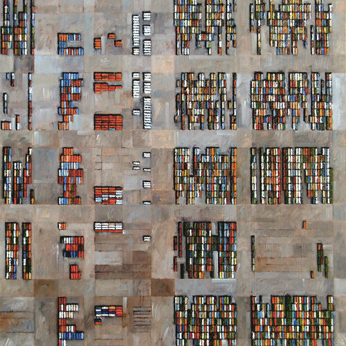 Containers - New York 151112 di Dominique Emard, Pittura in vendita su Singulart