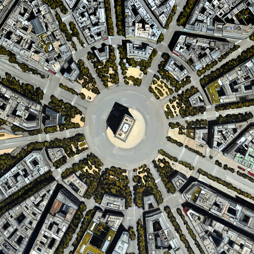 Paris - Etoile de Dominique Emard, Pintura a la venta en Singulart