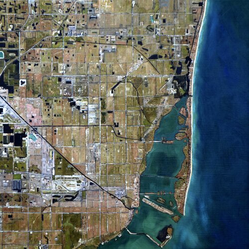 Miami 180807 van Dominique Emard, Schilderij te koop op Singulart