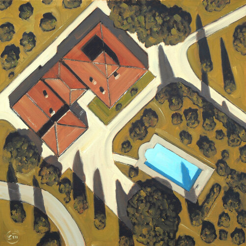 Villa Toscana 220421 by Dominique Emard, Painting for Sale on Singulart