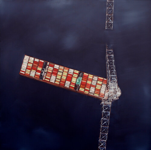 Baltimore 240420 by Dominique Emard, Painting for Sale on Singulart
