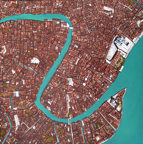 Venezia 240728 van Dominique Emard, Schilderij te koop op Singulart
