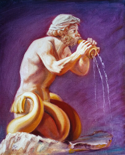 🧜‍♂️ Triton van Isabel Mahe, Schilderij te koop op Singulart