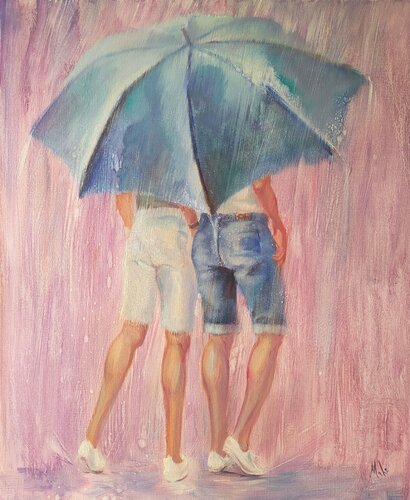 ☂️ Male Chat von Isabel Mahe, Malerei kaufen auf Singulart