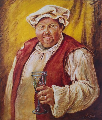 🍸Marchand de Bohème 🍸Bohemian merchant 🍸Böhmischer Kaufmann von Isabel Mahe, Malerei kaufen auf Singulart
