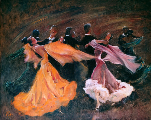 💃 Salle de Bal 💃 Ballroom 💃 Ballsaal van Isabel Mahe, Schilderij te koop op Singulart