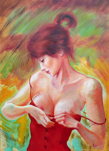 Taille de Guêpe / Wasp Waist von Isabel Mahe, Malerei kaufen auf Singulart