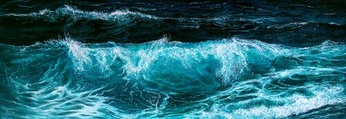 🌊Mer Agitée 🌊Rough Sea 🌊Rauer See von Isabel Mahe, Malerei kaufen auf Singulart