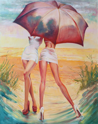 🏖️ Dune 🏖️ Düne van Isabel Mahe, Schilderij te koop op Singulart