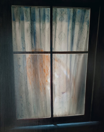🕶️La Voisine d'en face 🕶️The Neighbor across the street 🕶️Die Nachbarin gegenüber by Isabel Mahe, Painting for Sale on Singulart