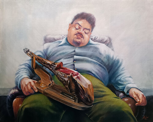 🍗 Pata Negra von Isabel Mahe, Malerei kaufen auf Singulart