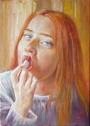 💄 Teen's lipstick de Isabel Mahe, Pintura a la venta en Singulart