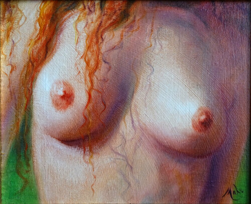 👩‍🦰 L'irlandaise 👩‍🦰 The Irish girl von Isabel Mahe, Malerei kaufen auf Singulart