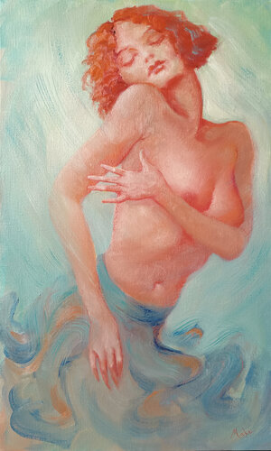 💃 Danseuse aux seins nus 💃 Topless dancer 💃 Oben-ohne Tänzerin di Isabel Mahe, Pittura in vendita su Singulart