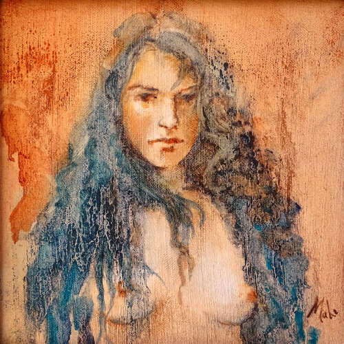 💙 Saskia di Isabel Mahe, Pittura in vendita su Singulart
