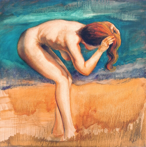 🏖️ À la Plage 🏖️ On the Beach 🏖️ Am Strand von Isabel Mahe, Malerei kaufen auf Singulart