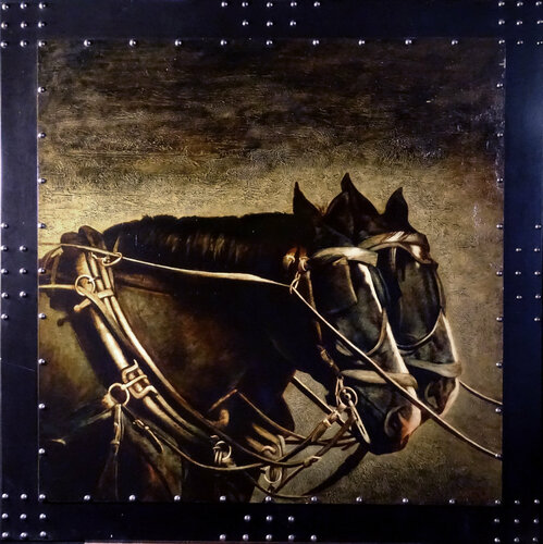 🐎Les Chevaux sombres 🐎Dark Horses 🐎Dunkle Pferde von Isabel Mahe, Malerei kaufen auf Singulart
