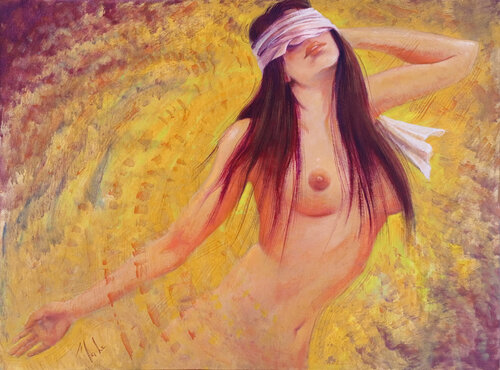 🎨 Colin-Maillard 🎨 Blind man's buff 🎨 Blindekuh von Isabel Mahe, Malerei kaufen auf Singulart
