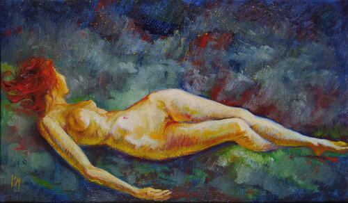 💫 Sous les Etoiles 💫 Under the Stars 💫 Unter den Sternen von Isabel Mahe, Malerei kaufen auf Singulart