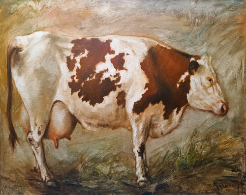 🐂 La Belle Vache 🐂 The Beautiful Cow 🐂 Die wunderschöne Kuh von Isabel Mahe, Malerei kaufen auf Singulart