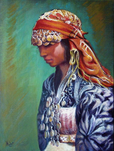 Jeune Berbère di Isabel Mahe, Pittura in vendita su Singulart