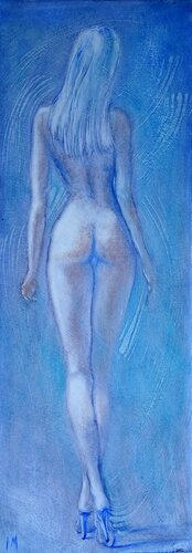 Walk on the blue side von Isabel Mahe, Malerei kaufen auf Singulart