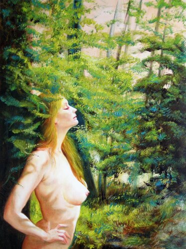 ☘️La Sève ☘️The Sap ☘️Der Saft van Isabel Mahe, Schilderij te koop op Singulart
