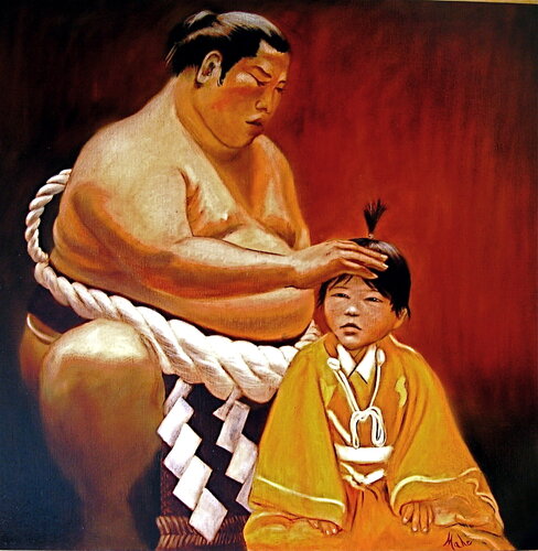 ⛩️ On ne récolte que les graines que l'on a semées di Isabel Mahe, Pittura in vendita su Singulart