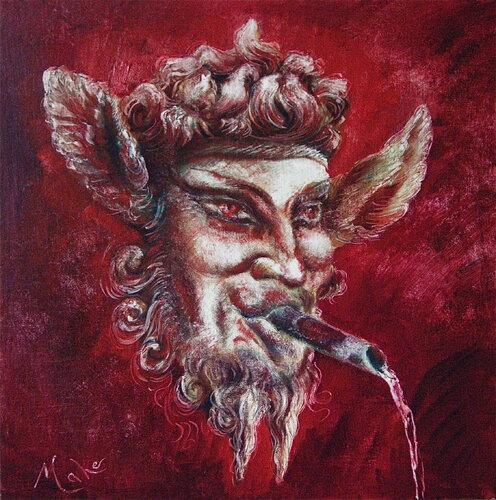 Mascaron rouge di Isabel Mahe, Pittura in vendita su Singulart