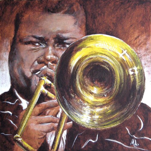 🎷 Jazzy di Isabel Mahe, Pittura in vendita su Singulart