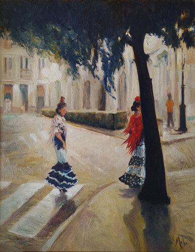 💃 Sevilla al atardecer von Isabel Mahe, Malerei kaufen auf Singulart