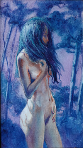 🦋 Papillon de nuit 🦋 Night butterfly 🦋 Nachtschmetterling von Isabel Mahe, Malerei kaufen auf Singulart