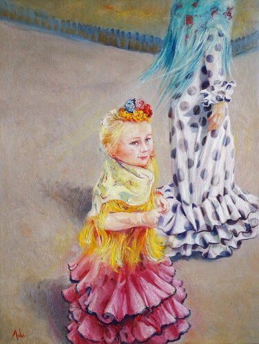 💃 La Feria de Abril von Isabel Mahe, Malerei kaufen auf Singulart