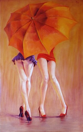 🌂 Top secret van Isabel Mahe, Schilderij te koop op Singulart