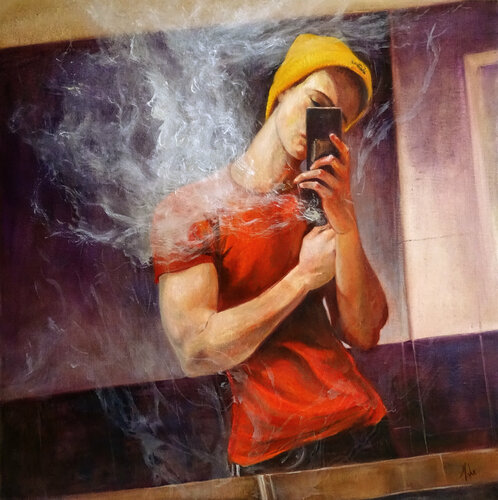 🤳 Narcisse 🤳 Narcissus 🤳 Narziss di Isabel Mahe, Pittura in vendita su Singulart