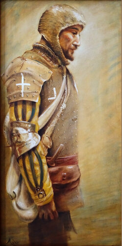 Le retour du Chevalier ((( The Return of the Knight *** Die Rückkehr des Ritters ))) van Isabel Mahe, Schilderij te koop op Singulart