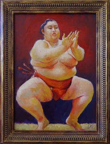 ⛩️ Sumo van Isabel Mahe, Schilderij te koop op Singulart
