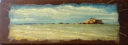 Saint-Malo - La mer, le Fort National van Isabel Mahe, Schilderij te koop op Singulart