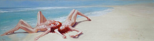 ⭐️Étoile(s) de Mer ⭐️Sea Star(s) ⭐️Seestern(e) van Isabel Mahe, Schilderij te koop op Singulart