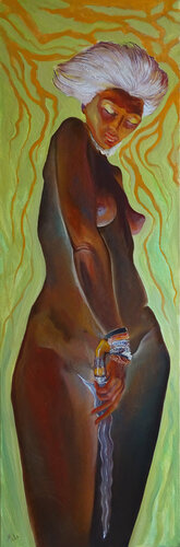 🌏 La Javanaise 🌏 The Javanese di Isabel Mahe, Pittura in vendita su Singulart