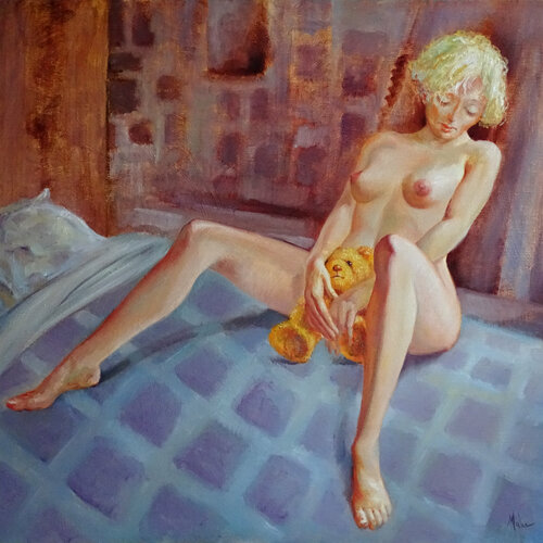 🧸 Teddy Bear von Isabel Mahe, Malerei kaufen auf Singulart