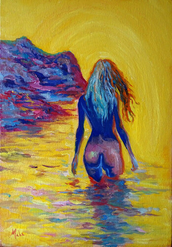 Crépuscule (((  Twilight *** Dämmerung ))) van Isabel Mahe, Schilderij te koop op Singulart