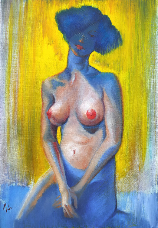💙A l'ombre des idées bleues 💙In the shadow of blue ideas 💙Im Schatten blauer Ideen Isabel Mahe